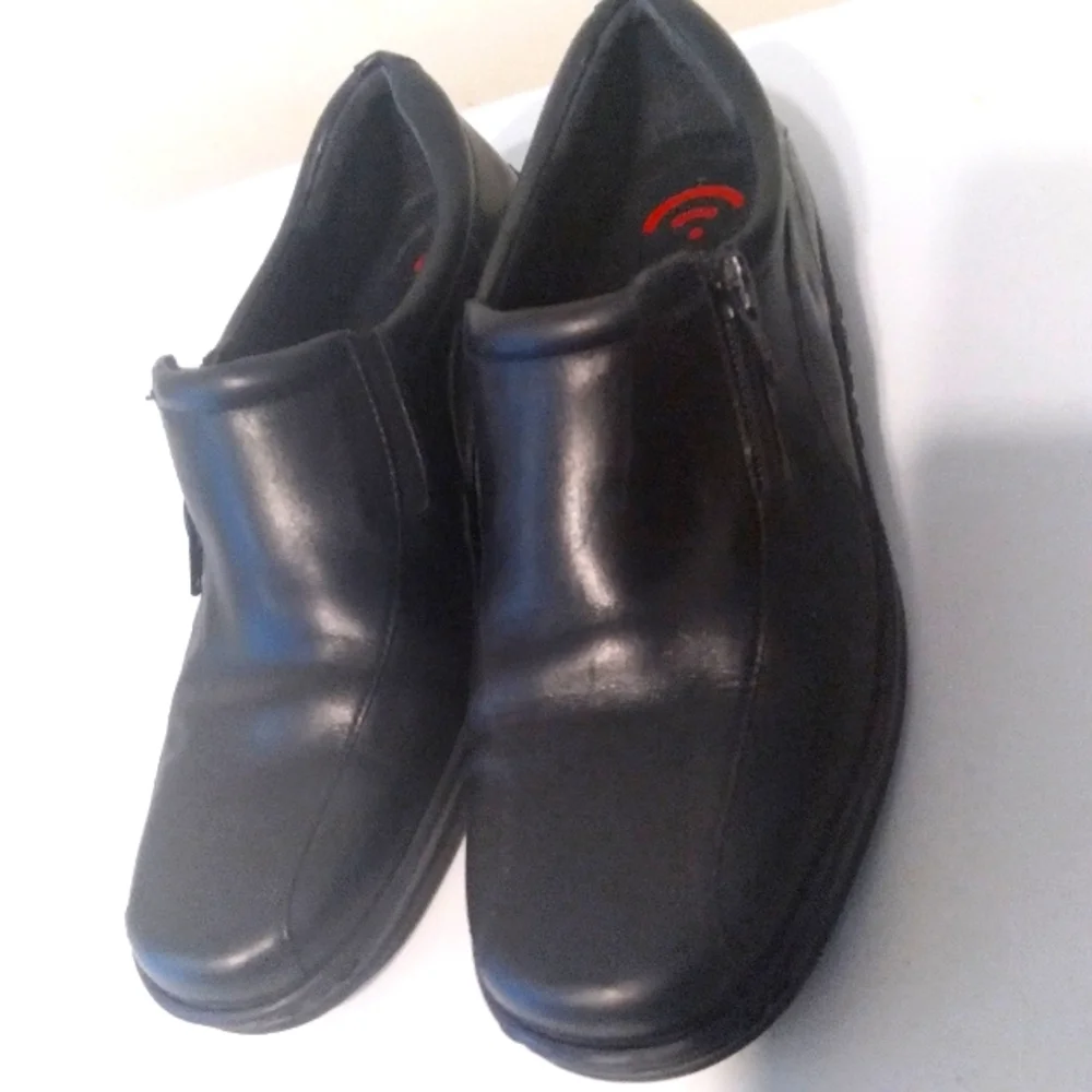 Naturalizer Black Leather‎ Upper Support Comfort Shoes Side Zipper Closure 8